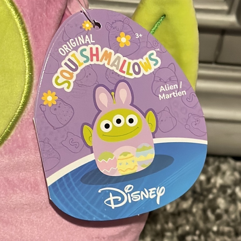 Disney Pixar 10" squishmallow toy story alien hold an egg - Picture 2 of 4